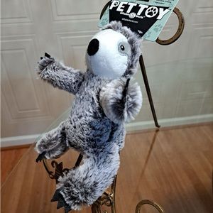 - - Brand New Giftable Sloth 8” Dog Toy With Squeaker.